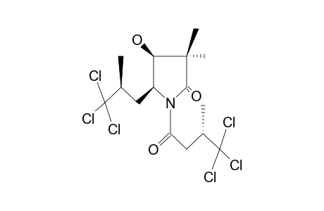 (4S,5S)-4-hydroxy-3,3-dimethyl-1-[(3S)-4,4,4-trichloro-3-methyl-butanoyl]-5-[(2S)-3,3,3-trichloro-2-methyl-propyl]-2-pyrrolidone
