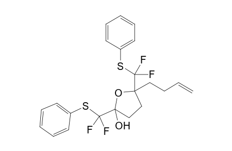 2,5-Bis[difluoro(phenylsulfanyl)methyl]-2-(butyl-3-ene)-5-hydroxy-tetrahydrofuran