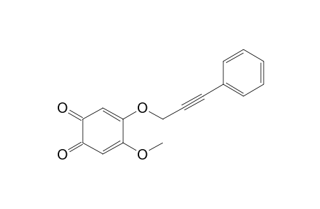 5-Methoxy-4-(3-phenylpropargyloxy)-1,2-benzoquinone