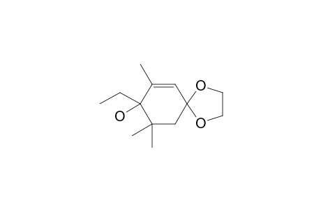 8-ethyl-7,7,9-trimethyl-1,4-dioxaspiro[4.5]dec-9-en-8-ol