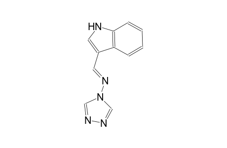 N-[(E)-1H-indol-3-ylmethylidene]-4H-1,2,4-triazol-4-amine