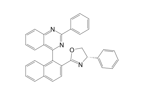 2-Phenyl-4-[(S)-2'-(4"-phenyl-4",5"-dihydrooxazol-2"-yl)naphthalen-1'-yl]quinazoline