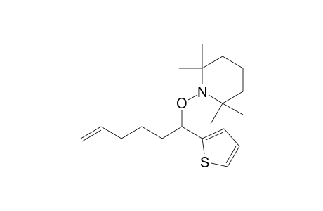 2,2,6,6-tetramethyl-1-(1-thiophen-2-ylhex-5-enoxy)piperidine