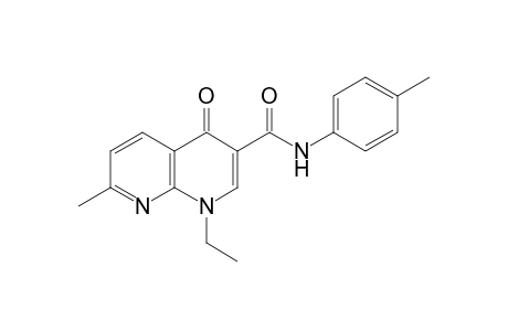 1,4-dihydro-1-ethyl-7-methyl-4-oxo-1,8-naphthyridine-3-carboxy-p-toluidide