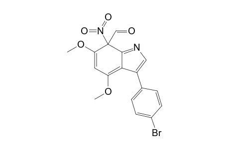 3-(4-Bromophenyl)-4,6-dimethoxy-7-nitroindole-7-carboxaldehyde