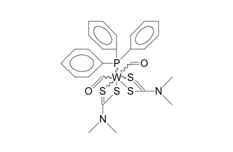 Dicarbonyl-triphenylphosphine-bis(N,N-dimethyldithiocarbamato) tungsten