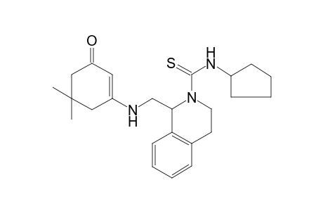 N-cyclopentyl-1-[[(3-keto-5,5-dimethyl-cyclohexen-1-yl)amino]methyl]-3,4-dihydro-1H-isoquinoline-2-carbothioamide