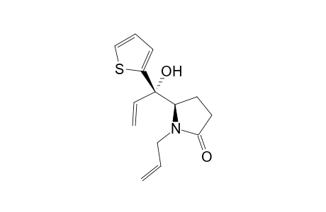 (+-)-(5R,1'S)-N-allyl-5-[1-hydroxy-1-(2-thyenyl)allyl]-pyrrolidin-2-one