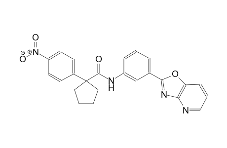 cyclopentanecarboxamide, 1-(4-nitrophenyl)-N-(3-oxazolo[4,5-b]pyridin-2-ylphenyl)-