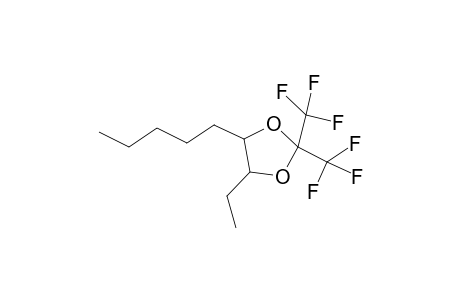 1,3-Dioxolane, 4-ethyl-5-pentyl-2,2-bis(trifluoromethyl)-, trans-