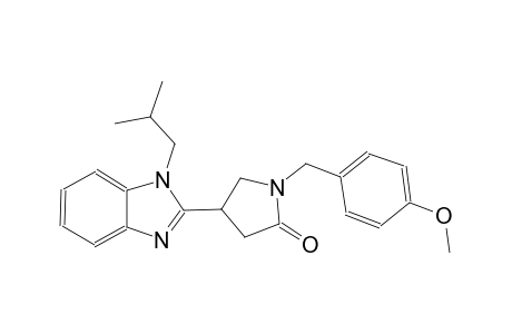 2-pyrrolidinone, 1-[(4-methoxyphenyl)methyl]-4-[1-(2-methylpropyl)-1H-benzimidazol-2-yl]-