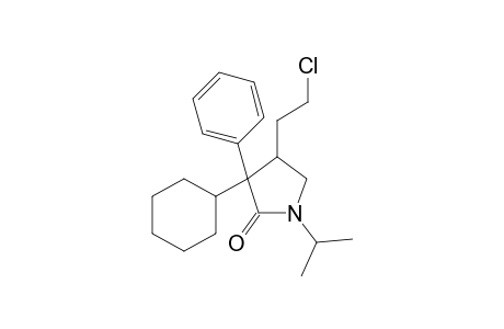 4-(2-chloroethyl)-3-cyclohexyl-1-isopropyl-3-phenyl-2-pyrrolidinone