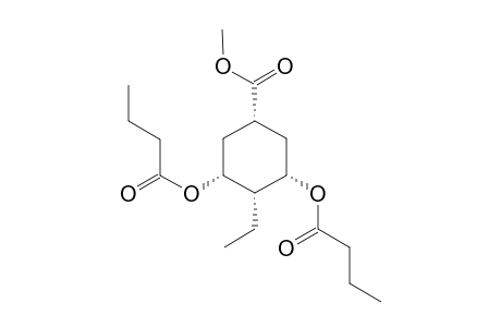 (1R,3R,4S,5S)-3,5-Dibutanoyloxy-4-ethyl-1-(methoxycarbonyl)cyclohexane