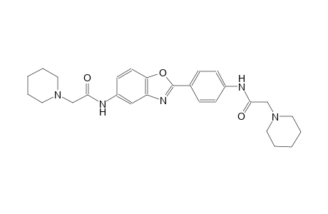 2-(1-piperidinyl)-N-(4-{5-[(1-piperidinylacetyl)amino]-1,3-benzoxazol-2-yl}phenyl)acetamide