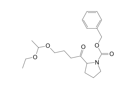 (2s)-n-carbobenzoxy-2-(4-(1-ethoxyethoxy)-1-oxobutyl)pyrrolidine