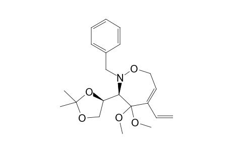 (3R,4'S)-2-Benzyl-4,4-dimethoxy-3-(2',2'-dimethyl-1',3'-dioxolan-4'-yl)-5-vinyl-2,3,4,7-tetrahydro-[1,2]oxazepine