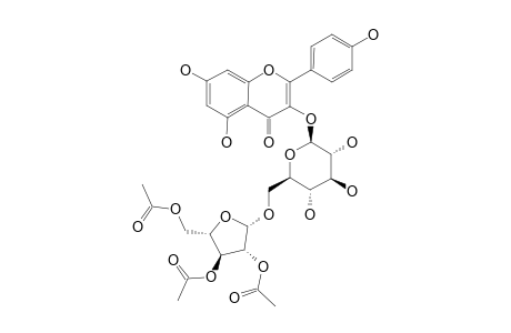 KAEMPFEROL-3-O-ALPHA-L-(2,3,5-TRIACETYL)-ARABINOFURANOSYL-(1->6)-BETA-D-GLUCOPYRANOSIDE