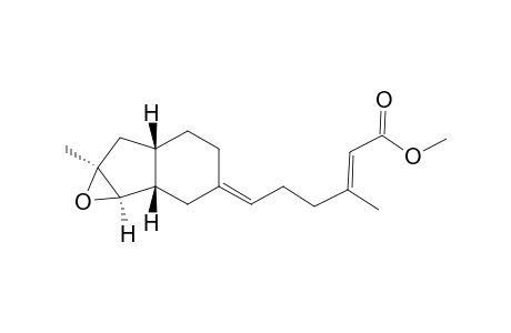 2-Hexenoic acid, 3-methyl-6-(octahydro-6a-methyl-3H-indeno[1,2-b]oxiren-3-ylidene)-, methyl ester, [1a.alpha.,1b.beta.,3(E),5a.beta.,6a.alpha.]-