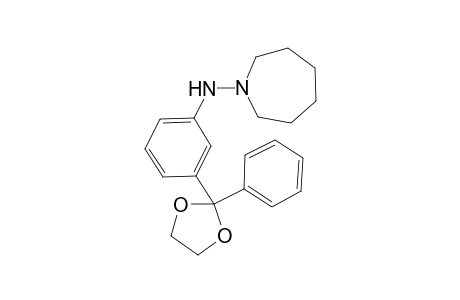 N-(3-(2-phenyl-1,3-dioxolan-2-yl)phenyl)azepan-1-amine