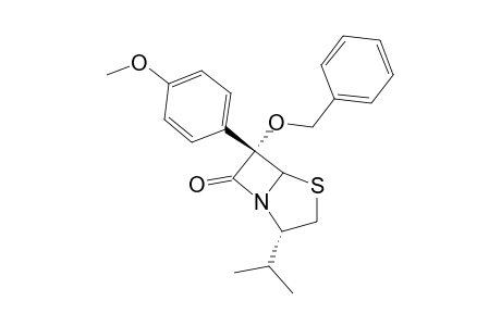 (3S,5R,6S)-6-(BENZYLOXY)-3-ISOPROPYL-6-(PARA-METHOXYPHENYL)-PENAM