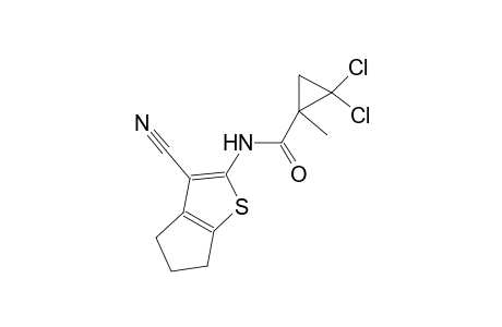 2,2-dichloro-N-(3-cyano-5,6-dihydro-4H-cyclopenta[b]thien-2-yl)-1-methylcyclopropanecarboxamide