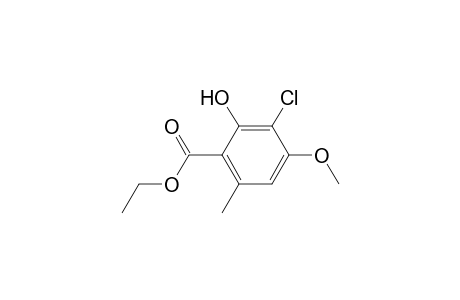 ethyl 3-chloro-2-hydroxy-4-methoxy-6-methylbenzoate