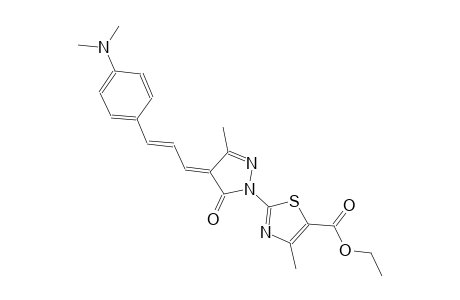 5-thiazolecarboxylic acid, 2-[(4E)-4-[(2E)-3-[4-(dimethylamino)phenyl]-2-propenylidene]-4,5-dihydro-3-methyl-5-oxo-1H-pyrazol-1-yl]-4-methyl-, ethyl ester