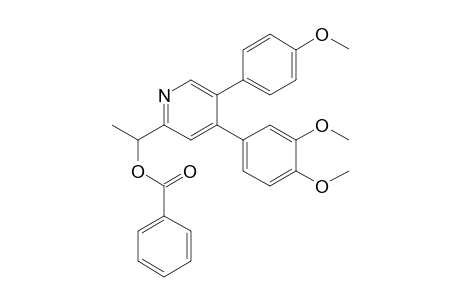 4-(3',4'-Dimethoxyphenyl)-5-(p-methoxyphenyl)-2-[.alpha.-(benzoyloxy)ethyl]-pyridine