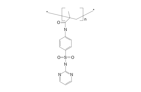 Poly[1-methyl-1-[4-(2-pyrimidinyl)sulfamoylanIlinocarbonyl]ethylene], poly(sulfadiazinophenylene methacrylamide)