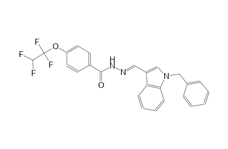 N'-[(E)-(1-benzyl-1H-indol-3-yl)methylidene]-4-(1,1,2,2-tetrafluoroethoxy)benzohydrazide