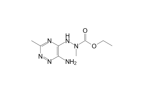 6-Amino-5-(N2-ethoxycarbonyl-N2-methylhydrazino)-3-methyl-1,2,4-triazine