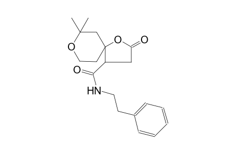 7,7-dimethyl-2-oxo-N-(2-phenylethyl)-1,8-dioxaspiro[4.5]decane-4-carboxamide