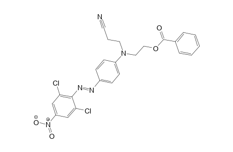 2,6-Dichloro-4-nitroaniline->3-(N-Benzoyloxyethylanilino)propionitrile