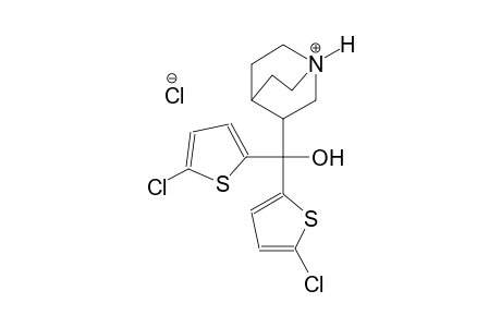 3-[bis(5-chloro-2-thienyl)(hydroxy)methyl]-1-azoniabicyclo[2.2.2]octane chloride
