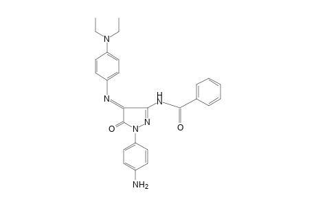N-{1-(p-AMINOPHENYL)-4-{[p-(DIETHYLAMINO)PHENYL]IMINO}-5-OXO-2-PYRAZOLIN-3-YL}BENZAMIDE