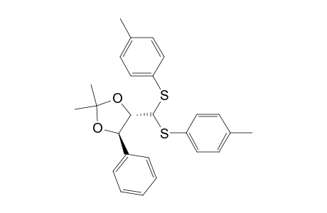 1,3-Dioxolane, 4-[bis[(4-methylphenyl)thio]methyl]-2,2-dimethyl-5-phenyl-, (4S-trans)-