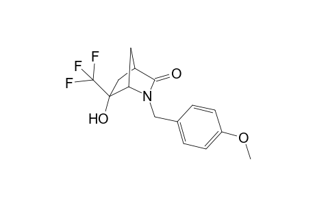 2-(p-Methoxybenzyl)-6-(trifluoromethyl)-6-hydroxy-2-azabicyclo[2.2.1]heptan-3-one