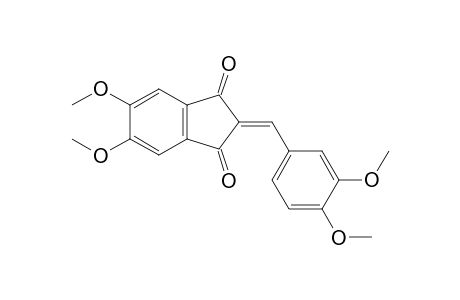 2-(3,4-Dimethoxybenzylidene)-2,3-dihydro-5,6-dimethoxy-1H-indene-1,3-dione
