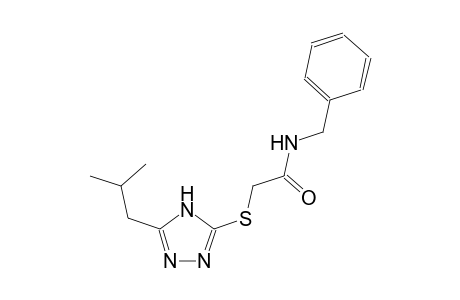 N-benzyl-2-[(5-isobutyl-4H-1,2,4-triazol-3-yl)sulfanyl]acetamide