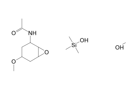 CYCLOHEXANE, 1R-ACETAMIDO-2T,3C-DIMETHOXY-5,6C-EPOXY-4T-TRIMETHYLSILYLOXY-