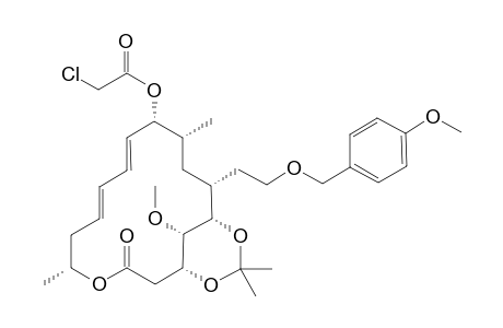 9-O-Chloroacetyl-6"-dihydro-3,5-isopropylidene-6"-O-(4-methoxybenzyl) Leuconolide A1
