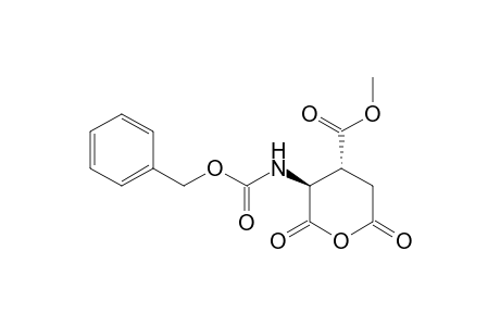 (3S,4R)-2,6-dioxo-3-(phenylmethoxycarbonylamino)-4-oxanecarboxylic acid methyl ester