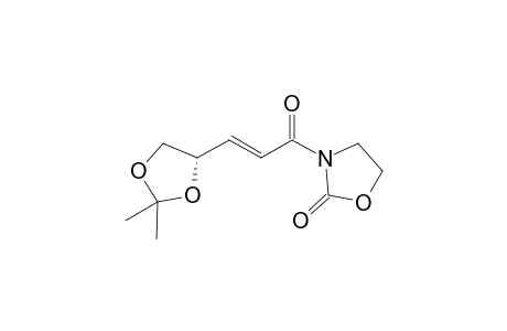 3-[(E)-3-[(4S)-2,2-dimethyl-1,3-dioxolan-4-yl]-1-oxoprop-2-enyl]-2-oxazolidinone