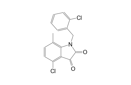 4-chloro-1-(2-chlorobenzyl)-7-methyl-1H-indole-2,3-dione