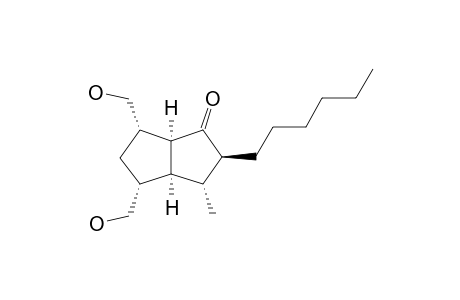 (2S,3R,3aS,4R,6S,6aS)-2-hexyl-3-methyl-4,6-dimethylol-3,3a,4,5,6,6a-hexahydro-2H-pentalen-1-one