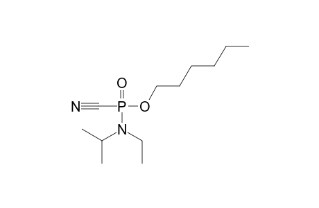 O-hexyl N-ethyl N-isopropyl phosphoramidocyanidate