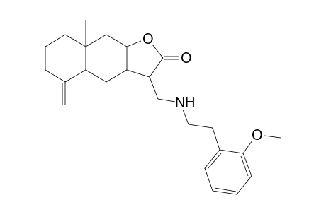 3-[[2-(2-methoxyphenyl)ethylamino]methyl]-8a-methyl-5-methylene-3a,4,4a,6,7,8,9,9a-octahydro-3H-benzo[f]benzofuran-2-one