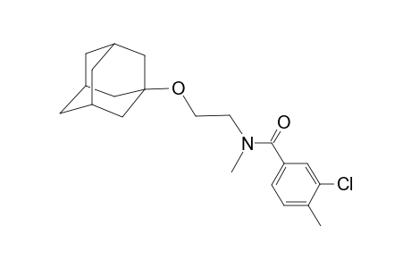 Benzamide, 3-chloro-N,4-dimethyl-N-[2-(tricyclo[3.3.1.1(3,7)]dec-1-yloxy)ethyl]-