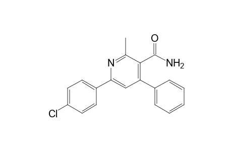 6-(4-chlorophenyl)-2-methyl-4-phenyl-3-pyridinecarboxamide