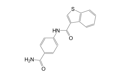 N-[4-(aminocarbonyl)phenyl]-1-benzothiophene-3-carboxamide